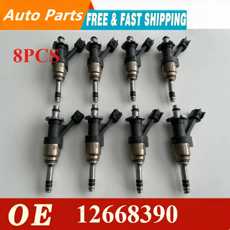 

High quality 8PCS GM Fuel Injectors FIt For 2014-2018 Chevy GMC 1500 5.3L FJ1217 12668390 12684130 12668396 12683517