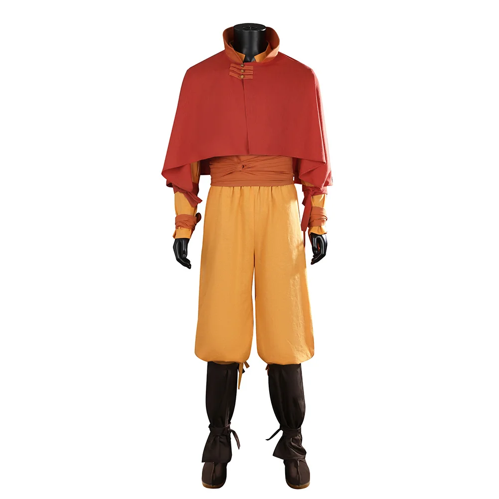 Aang Cosplay Costume Last Cosplay Airbender Fantasia Disguise Halloween Carnival Part Clothing