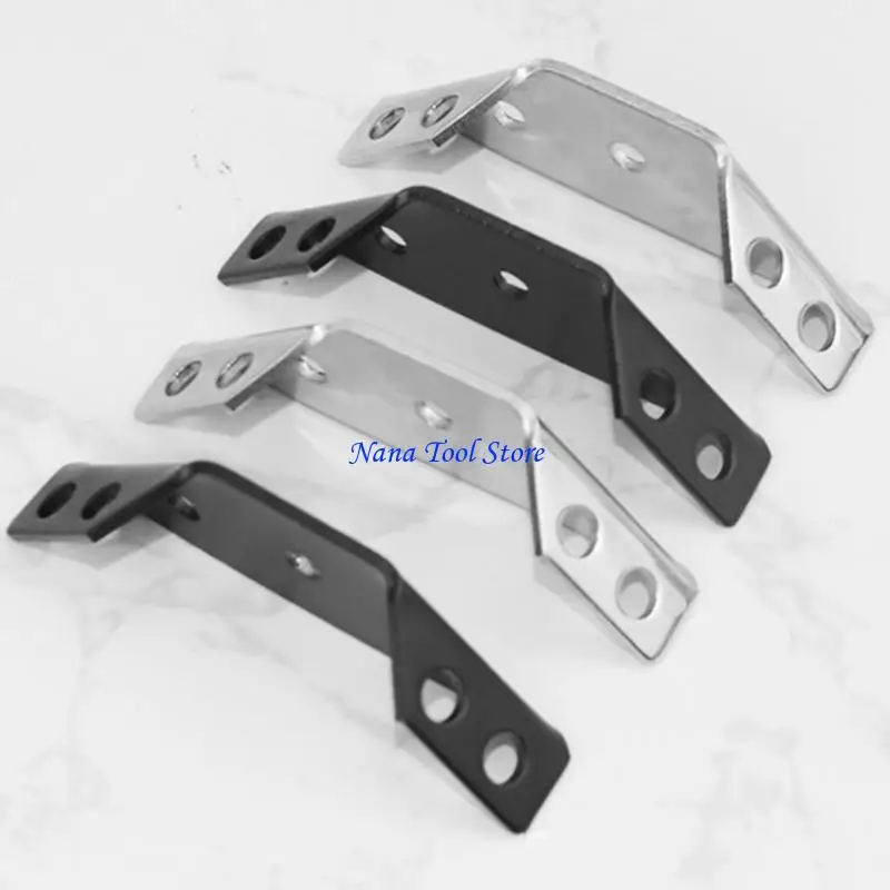 31GJ 8Pieces Multi-Purpose Right Angle-Bracket Heavy Duty Corner Codes Bed Cabinet Furniture Triangular Reinforcement Bracket