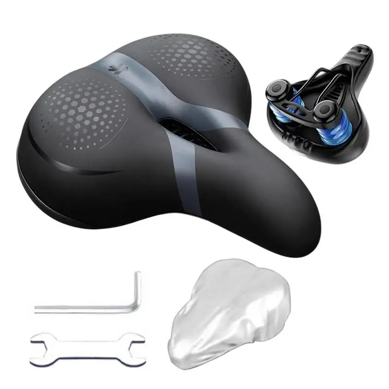 

Comfortable Bike Seat Soft Saddle Padded Seat Cushions Shock Absorbing Riding Accessories For Men Women Boys Girls Adults Long