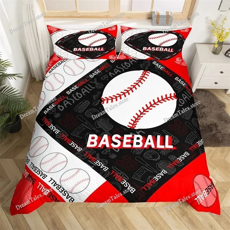 Soccer Sports Duvet Cover Set Football Game Geometric Pattern Bedding Set for Kids Boys Girls Microfiber Ball Gaming Quilt Cover