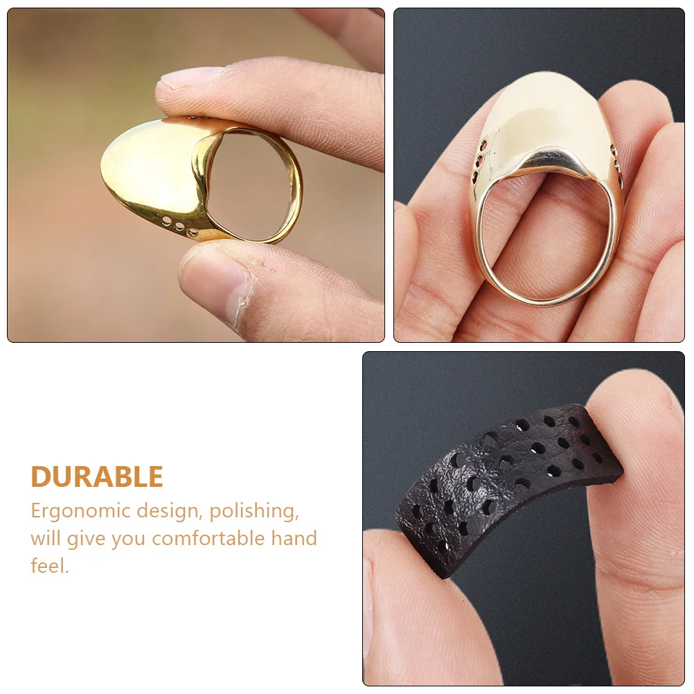 

1Set Professional Finger Ring for Archery Workmanship Solid Durable Hunting Helper Archery Finger Guard