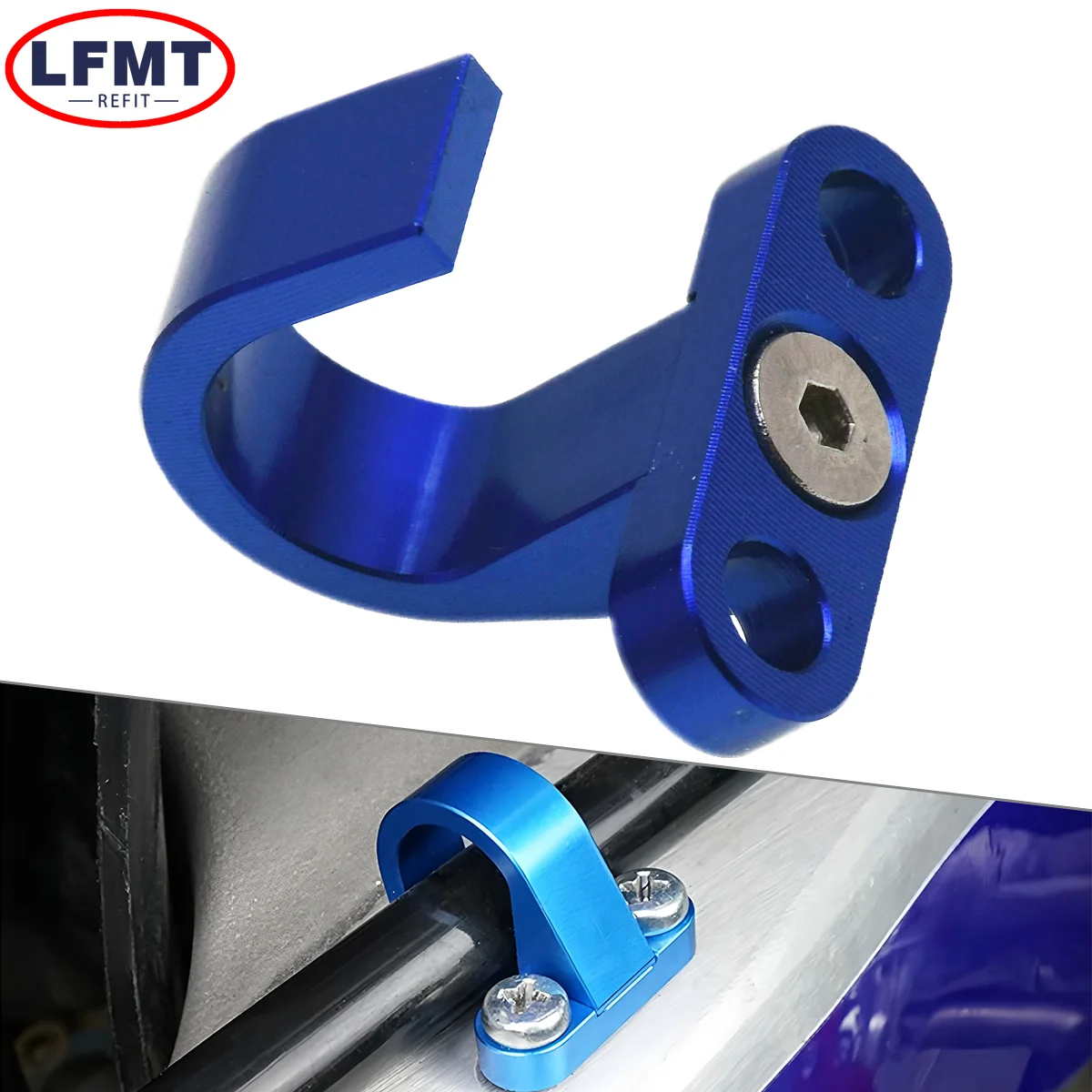 Motorrad CNC Hinten Brems Schlauch Klemme Guide Für Yamaha YZ85 125 250 YZ125X YZ250X YZ250F YZ450F YZ250FX YZ450FX WR250F WR450F