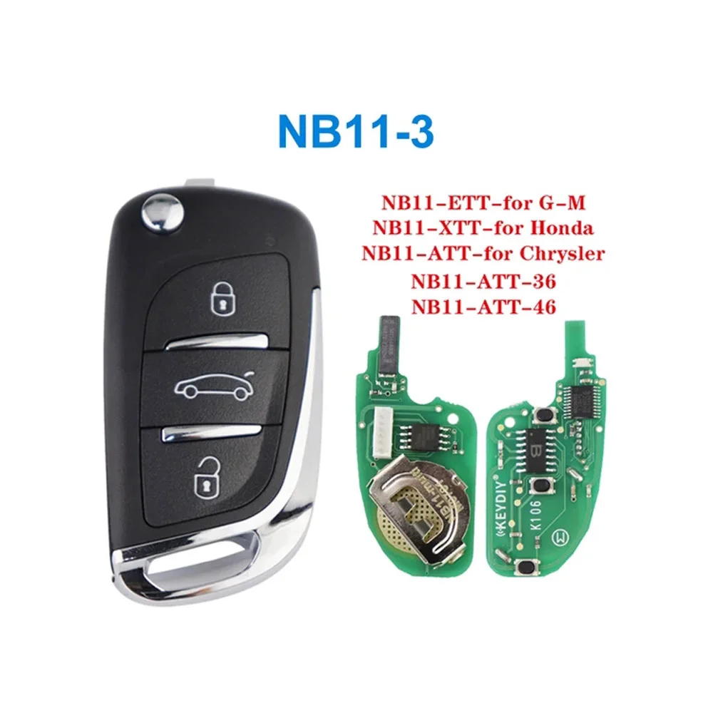 KEYDIY NB11 Universal Car Key 5 PCS/LOT 2 3 Button Multi-functional KD Remote NB Series Key For KD900 KD900+URG200 ATT-36 ATT-46