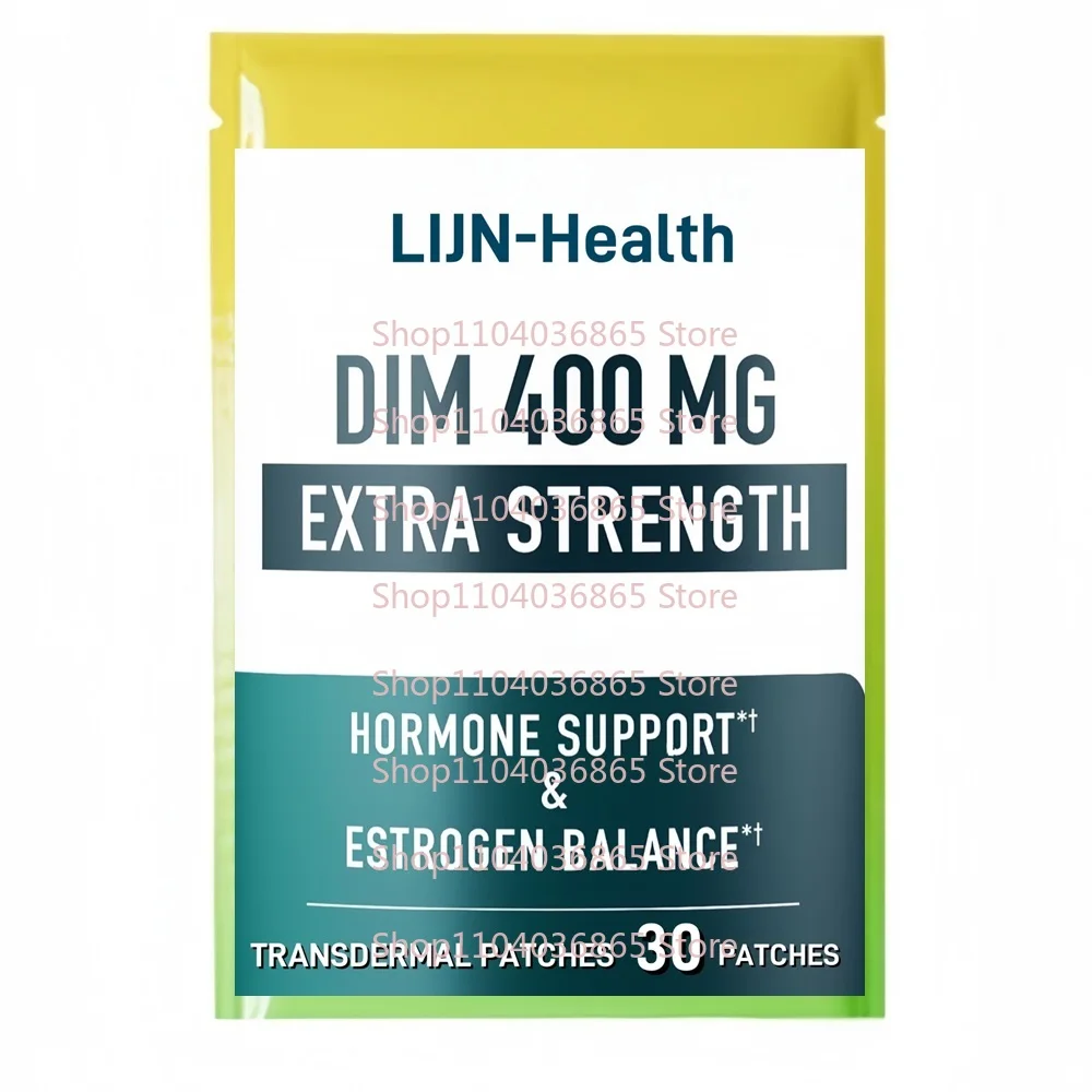 30枚入り DIM経皮吸収パッチ ホルモンバランス ホットフラッシュ緩和、前立腺サポート＆抗酸化サポート