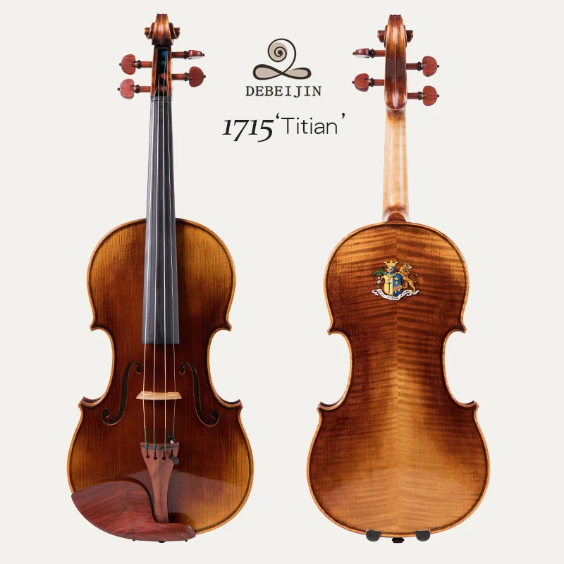 Stradivari Titian 1715 Reproduce European Spruce Custom Hand Made High Violin 4/4