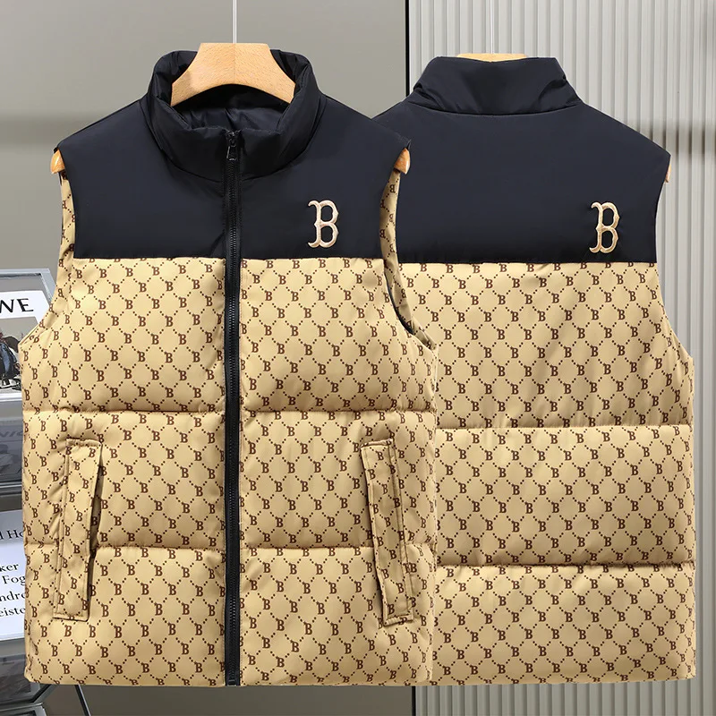 

Жилет мужской с вышивкой и надписью, хлопковый плотный теплый жилет, Повседневная безрукавка, одежда без рукавов, Осень-зима