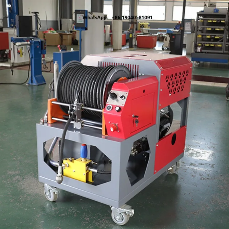Ruijie Hengtong 37HP Engine Heavy Duty Industrial Pump 200bar 85LPM High Pressure Residue Free Sewer Dredging Machine 1
