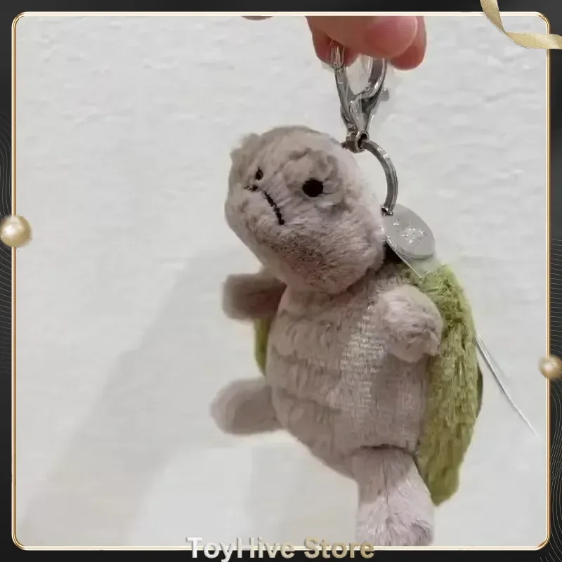 【In Stock】Jellycat Mr. Timmy Turtle Pendant Keychain Cute Girl Bag Doll Plush Toy Key Ring Cute Turtle Plush Toy Baby Doll Gifts image 2