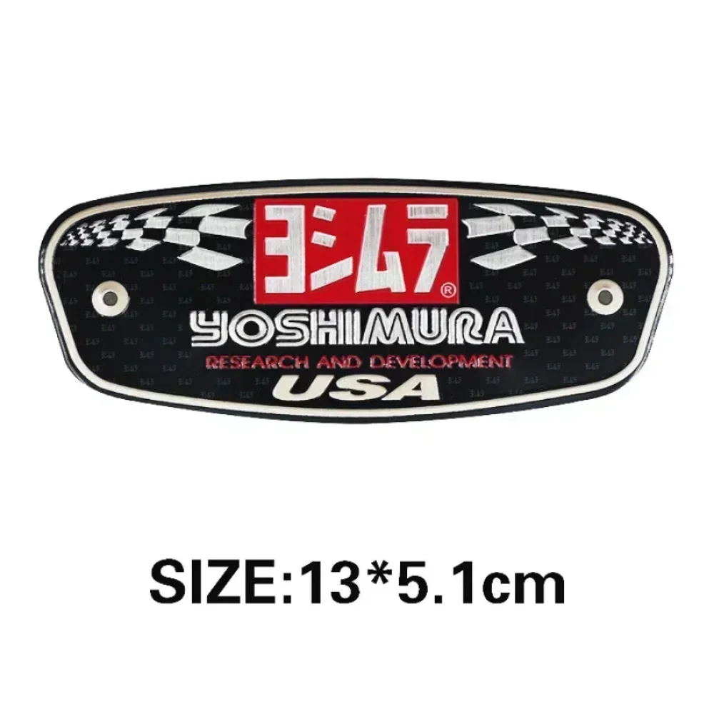 

.AFor Honda Yamaha Exhaust Tip System Motorcycle Accessories Motocross Heat Resistant Aluminium Motorcycle Stickers Moto/B/B