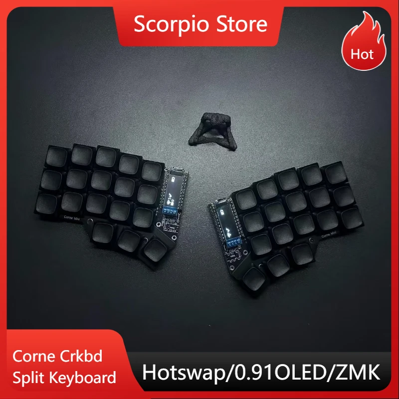 Corne Crkbd Split Mechanical Keyboard Customized Zmk Bluetooth OLED Screen Choc V1 Wireless Low Profile Split Keyboard Ergonomic