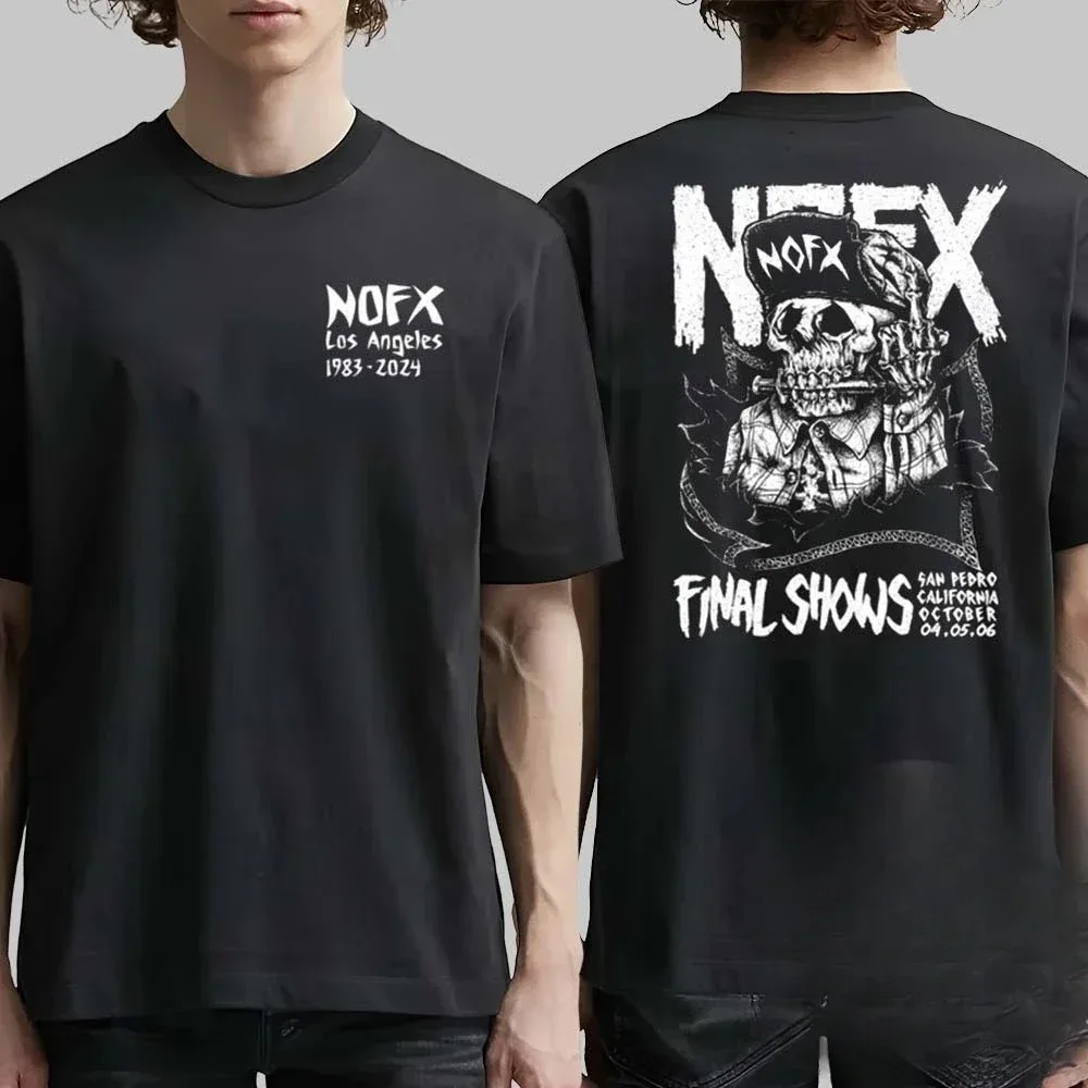 Y2k 2026 Men Women Fans Essentials Short Sleeve Tops Fashion Brand Casual Daily Tee NOFX Rock Band Graphic Cotton T-shirt Unisex