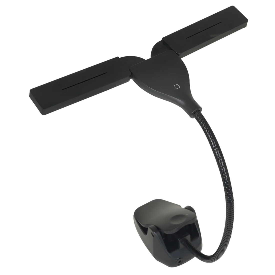 Rechargeable LED Music Stand Light Dual Head Clip On Lamp Flexible Gooseneck Eye Care for Piano Sheet USB Charging Black White - view 5