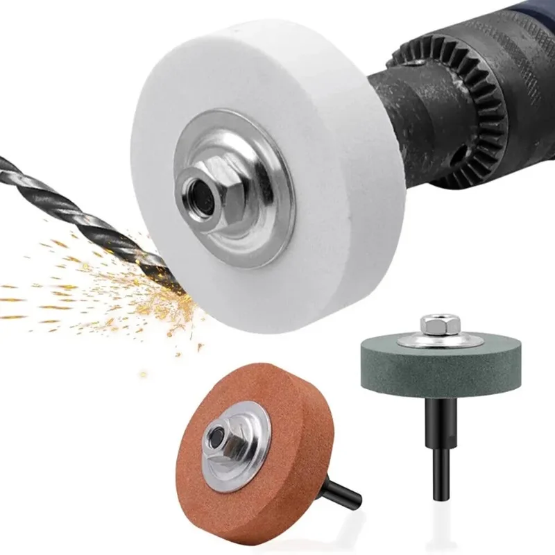 Electric Drill Sharpening Stone Set - Rotary Grinding Wheel for Kitchen Knife Polishing Tool