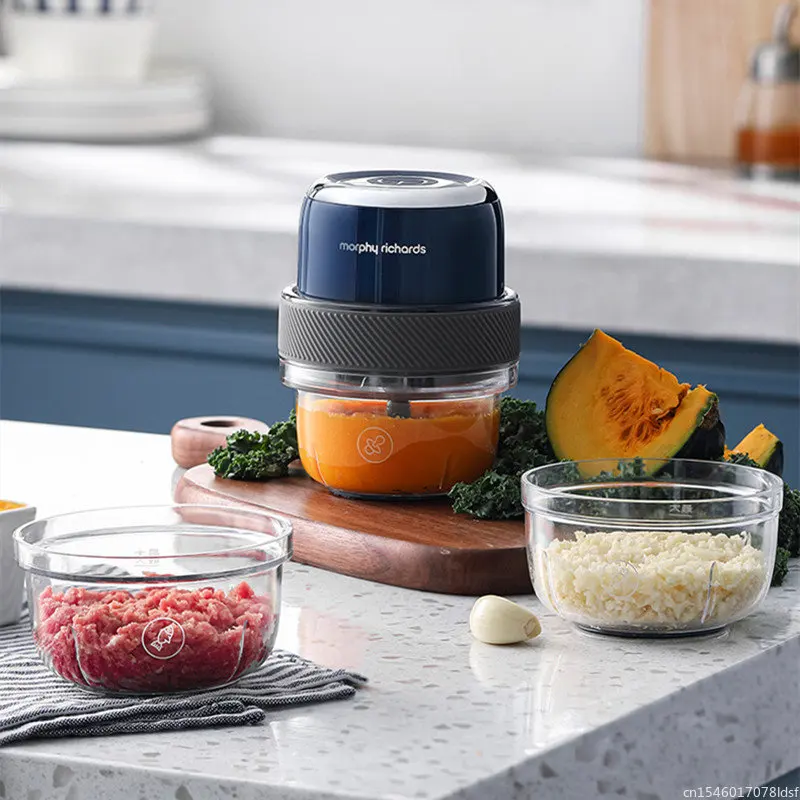 ماكينة تقطيع اللحم من Youpin Mofei صغيرة لتقصف الثوم مكملات طعام كهربائية منزلية صغيرة لتقطيع الهريس