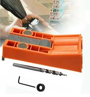 9MM Woodworking Slant Hole Locator Pocket Drill Set 15 Degree Angle Guide Punch DIY Tools Jig