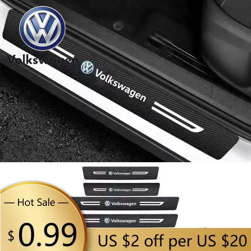 

Защита порогов и заднего багажника из карбона для Volkswagen VW Passat, Tiguan, Golf, Bora, Jetta, Sharan, Magotan, T3