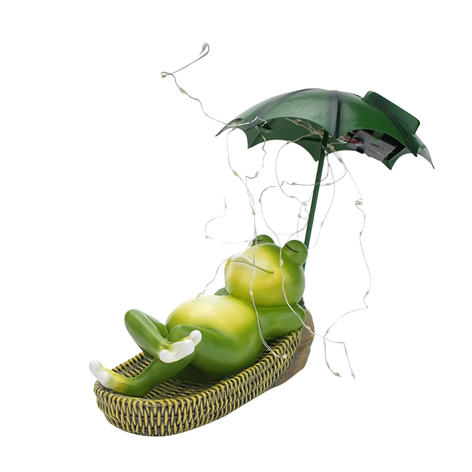 Funny Frog Statue Gift Resin Tabletop Ornament for Shelf Bedroom Outside