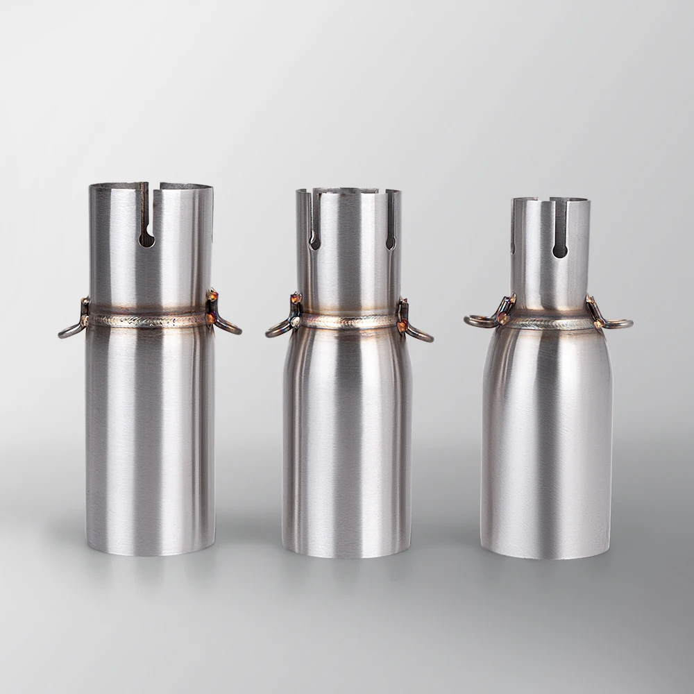 Motorcycle intermediate connecting pipe, improved muffler, universal diameter of 51 mm, various diameter sizes.