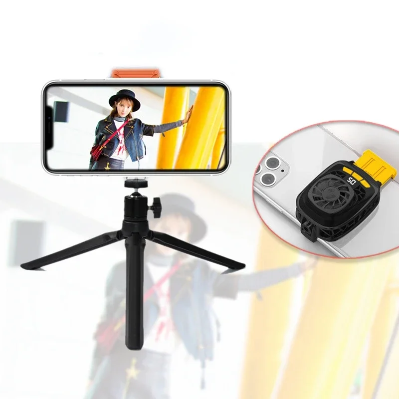 Mobile Phone Cooler Cooling Fan Radiator With Temperature Display Is Suitable
