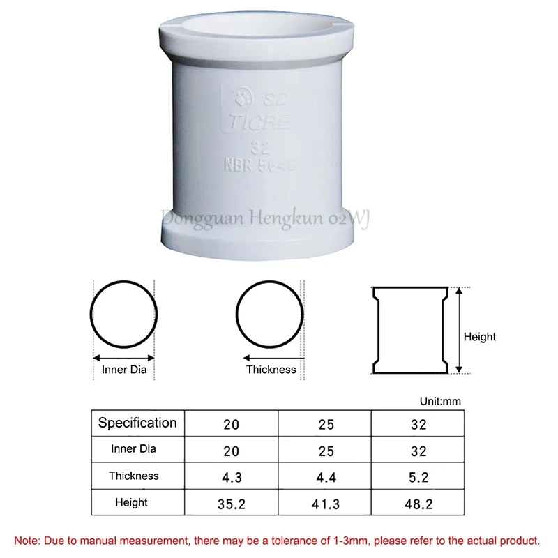 

Heavy Duty PVC Coupling 20/25/32mm UPVC Pipe Fitting - Corrosion Resistant Plumbing Connector for Water Pipe Jointing