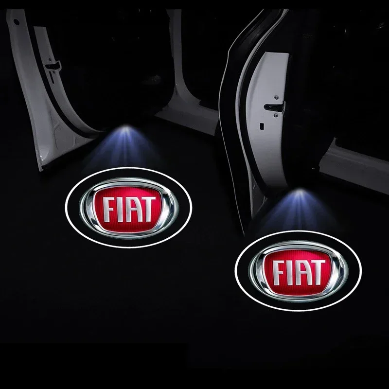 

2/4pcs LED Car door universal projector high-definition welcome lights For Fiat 500 Punto 124 125 500 Bravo Stilo Panda Abarth