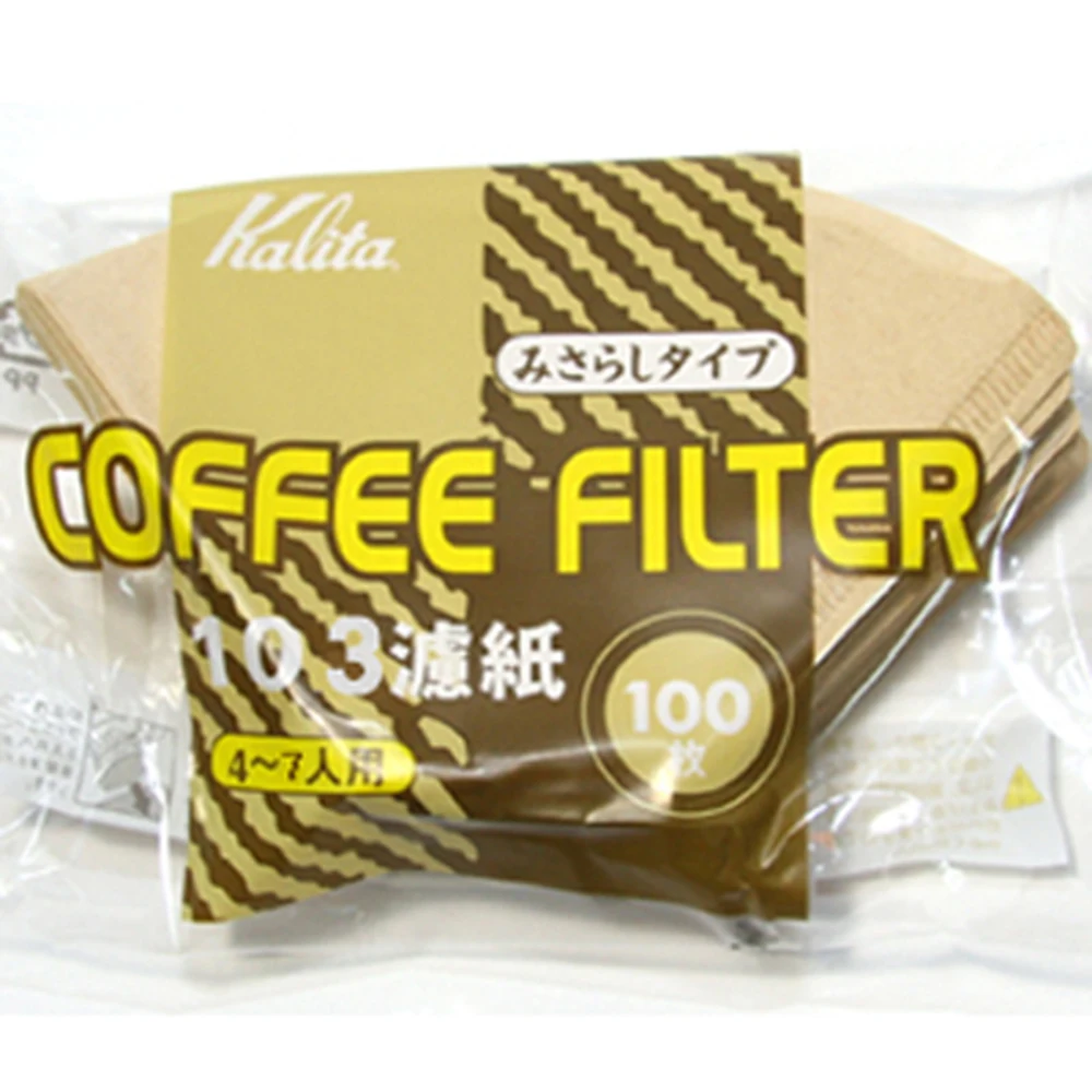 Kalita 4 ~ 7 people Brown coffee filter filter paper 100 copies NK103