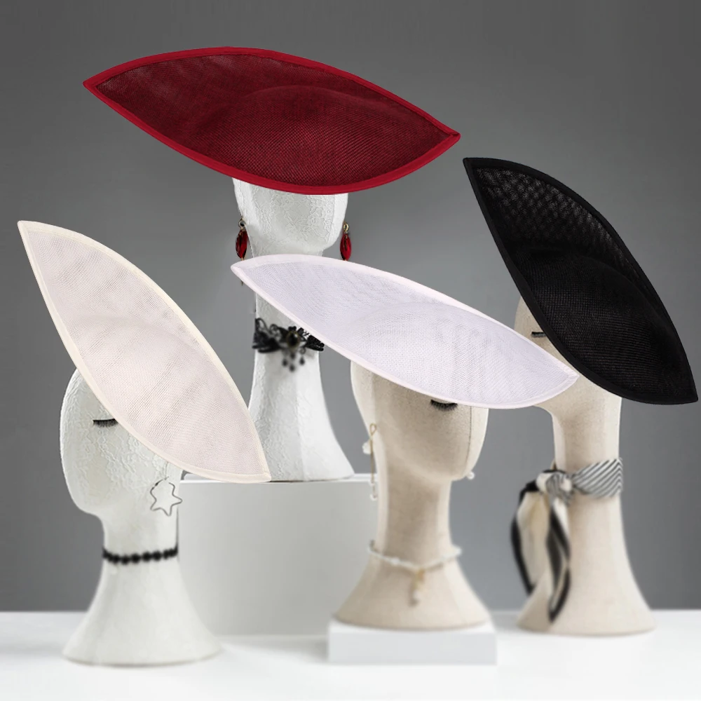 2026 neue 32 * 21 CM Zylinder Frauen Party Derby Cocktail Damen Chapeau Kappe Braut Hochzeit Basis Fascinator DIY Haar Zubehör – Detail 2