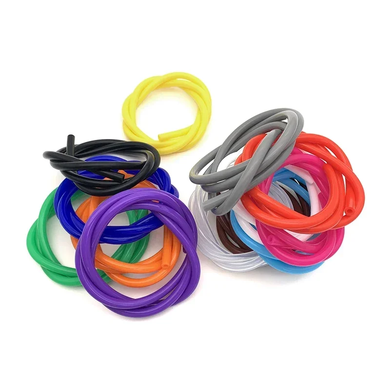 3M 15 Größen Silikonschlauch ID 2mm 3 4 5 6 8 10 12mm Silikon-Getränkeschlauch Lebensmittelqualität Transparenter bunter Gummischlauch Wasserleitung – Detail 10