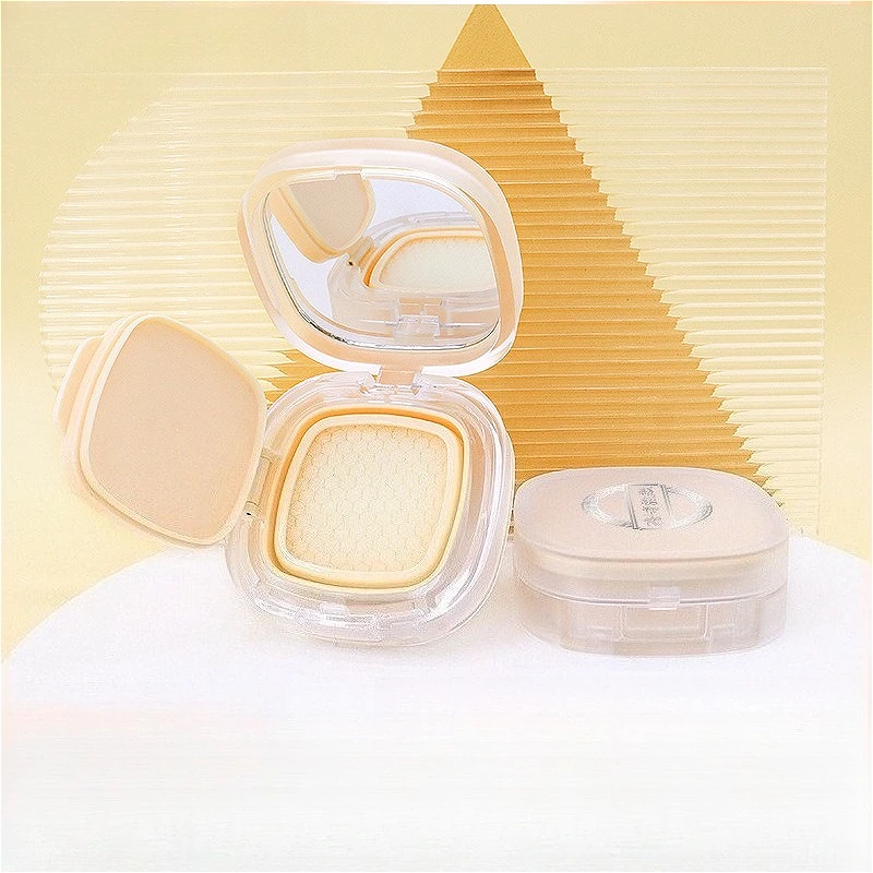 Square Cushion Compact Case Refillable Empty, Matte Finish DIY BB Cream Container for Makeup Packaging