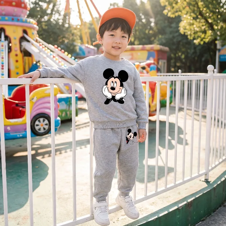 Herbst-Winter Jungen O-Ausschnitt Hoodies und Lange Hose Zweiteilige Sets Kinder Mode Trainingsanzug Kinder Sweatshirt Anzug Pullover Set – Detail 14