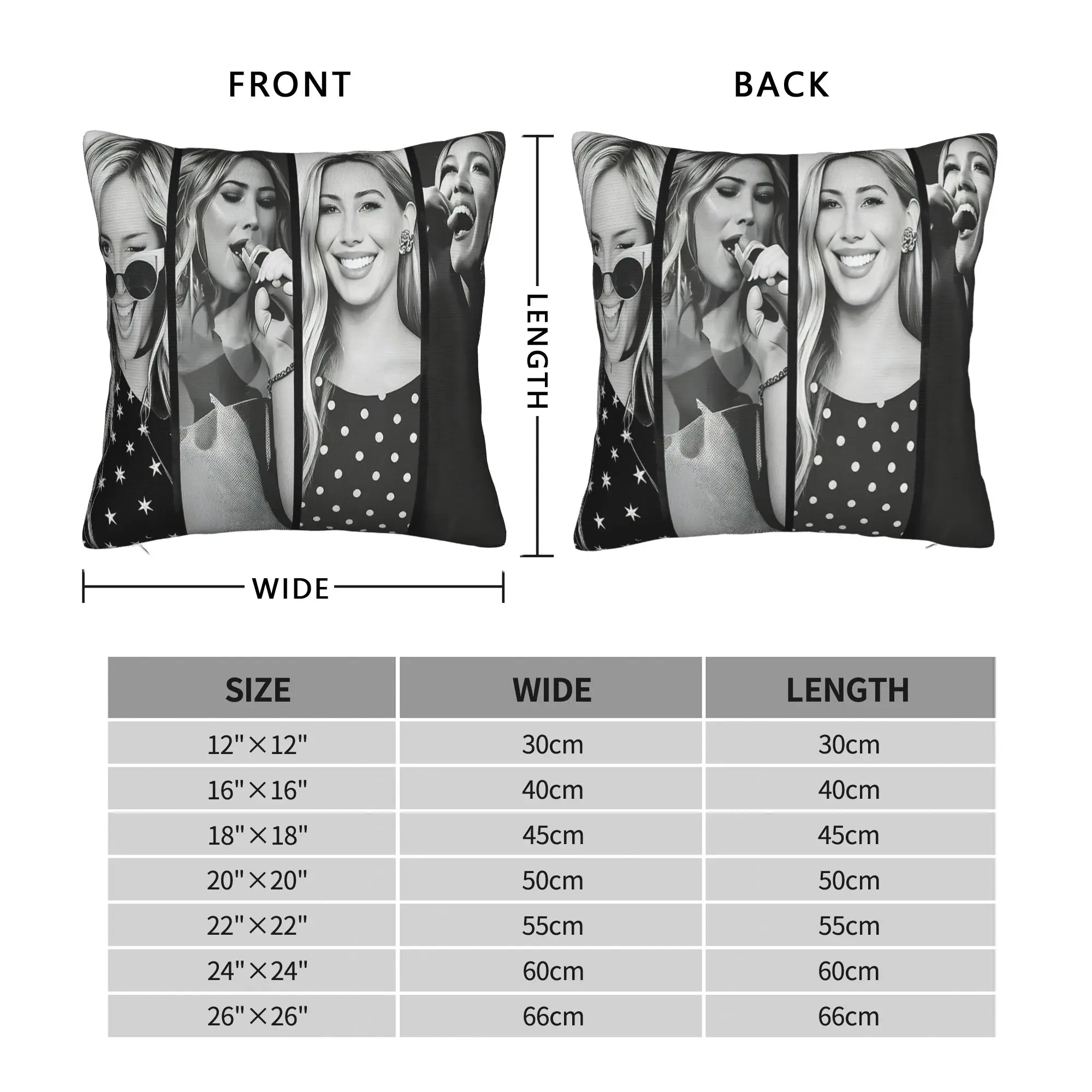 Hilary Duff Lucky Me Tour Pillow Cover  Funny Pillow Case For Living Room Sofa Custom Pillowcases Birthday Gift