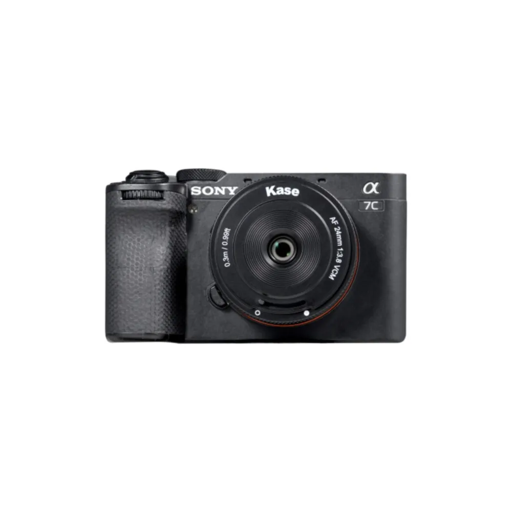 kase AF 24mm F3.8 Full Frame Chip Pancake Lens Auto Focus Ultra Compact Travel Lens Fits for Sony E Mount A7RIII A6400