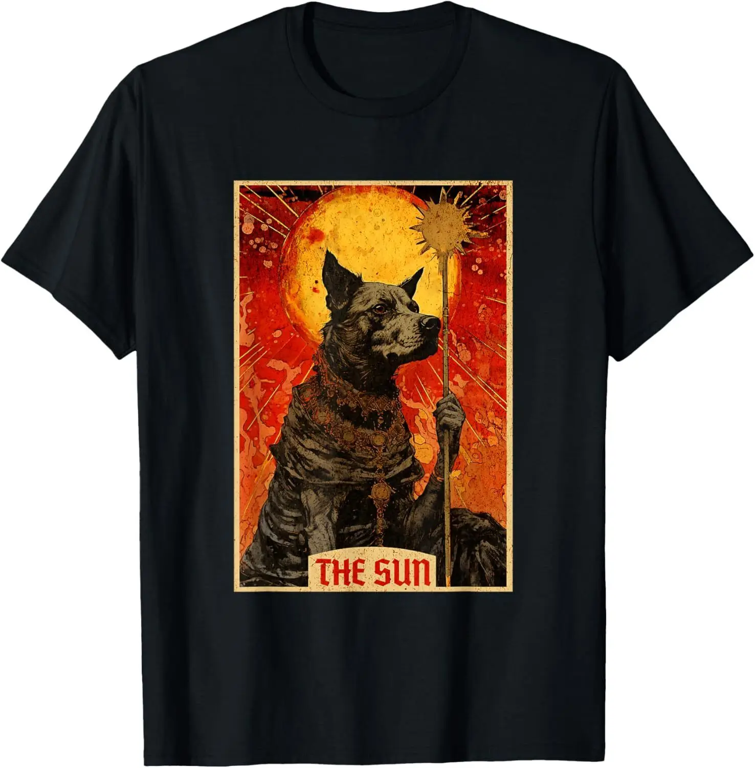 NEW The Sun Dog Tarot Card Tarot Card Art T-Shirt