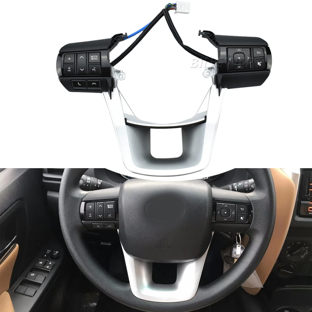 

For Toyota Fortuner Hilux Revo Rocco 2015-2020 Steering Wheel Volume Sound Button Switch 84250-0K320 84250-0K320-C1