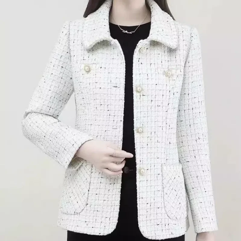 Spring new fashion mother small fragrant wind coat net red female spring and autumn suit middle-aged western style jacket