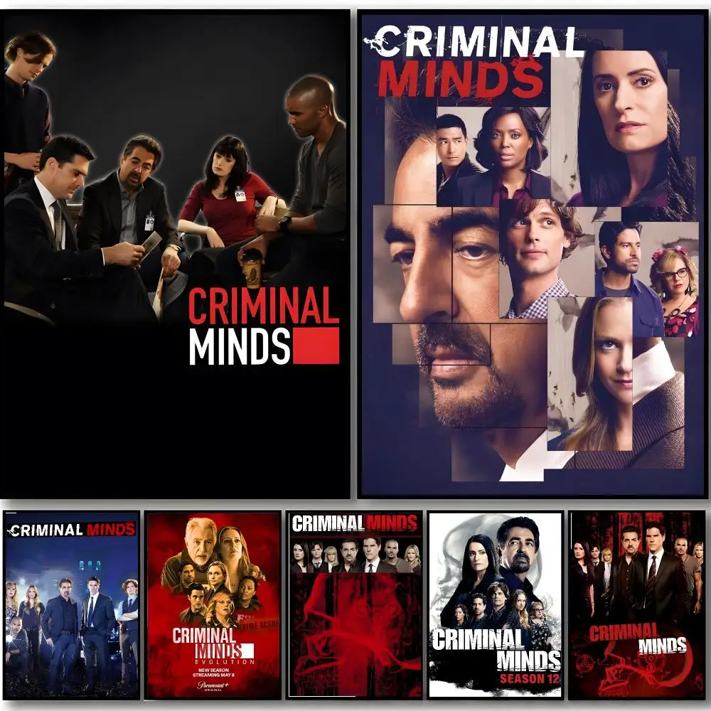 Series Crime Criminal Minds Poster HD art sticky wall waterproof home bedroom bar aesthetic decoration