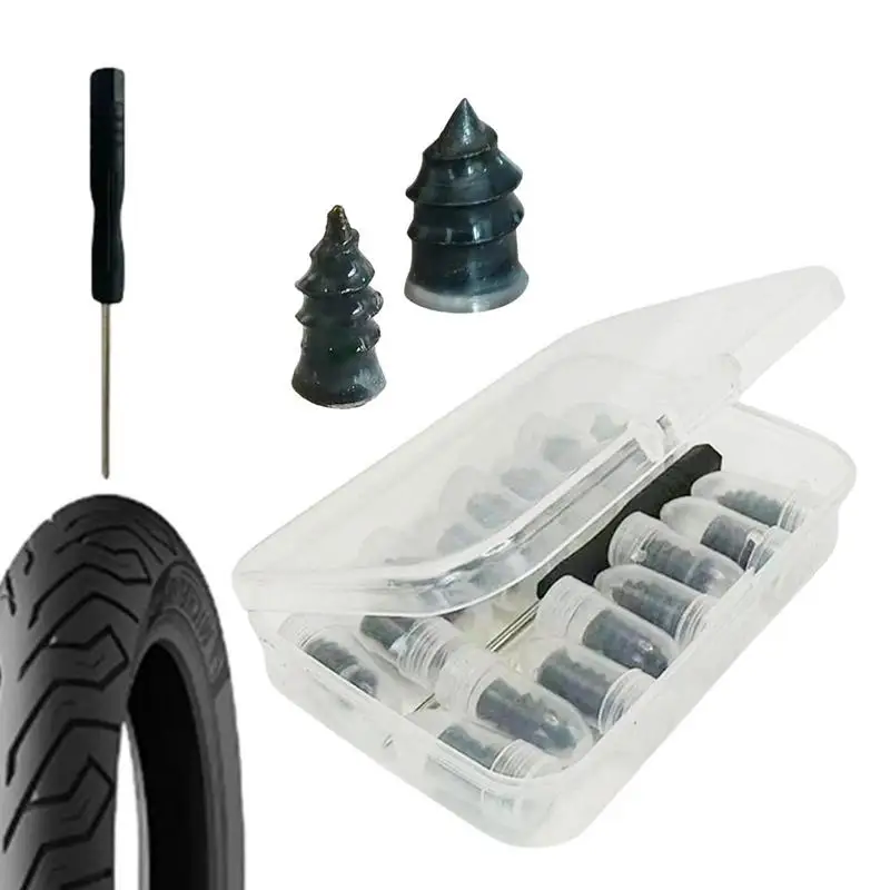 Tire Fix Screws Motorcycle Vacuum Tyre Repair Tools Mushroom Rubber Screws Fast Tire Puncture Maintenance Kit For Buses