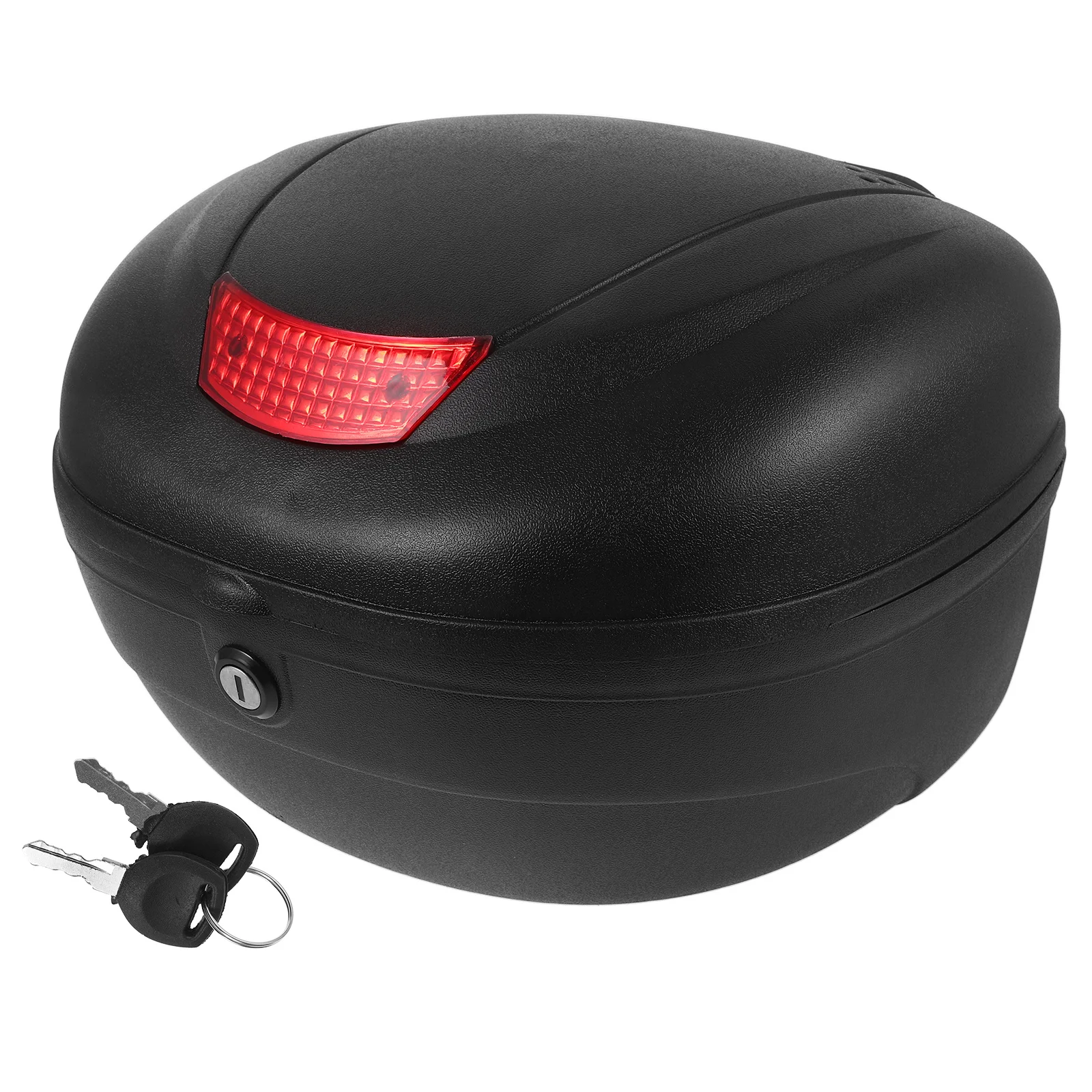 البلاستيك دراجة نارية الغطاء العلوي غير نافذ للمطر تصميم عاكس سعة كبيرة دراجة نارية الخلفية مربع خلفي تخزين الغطاء العلوي