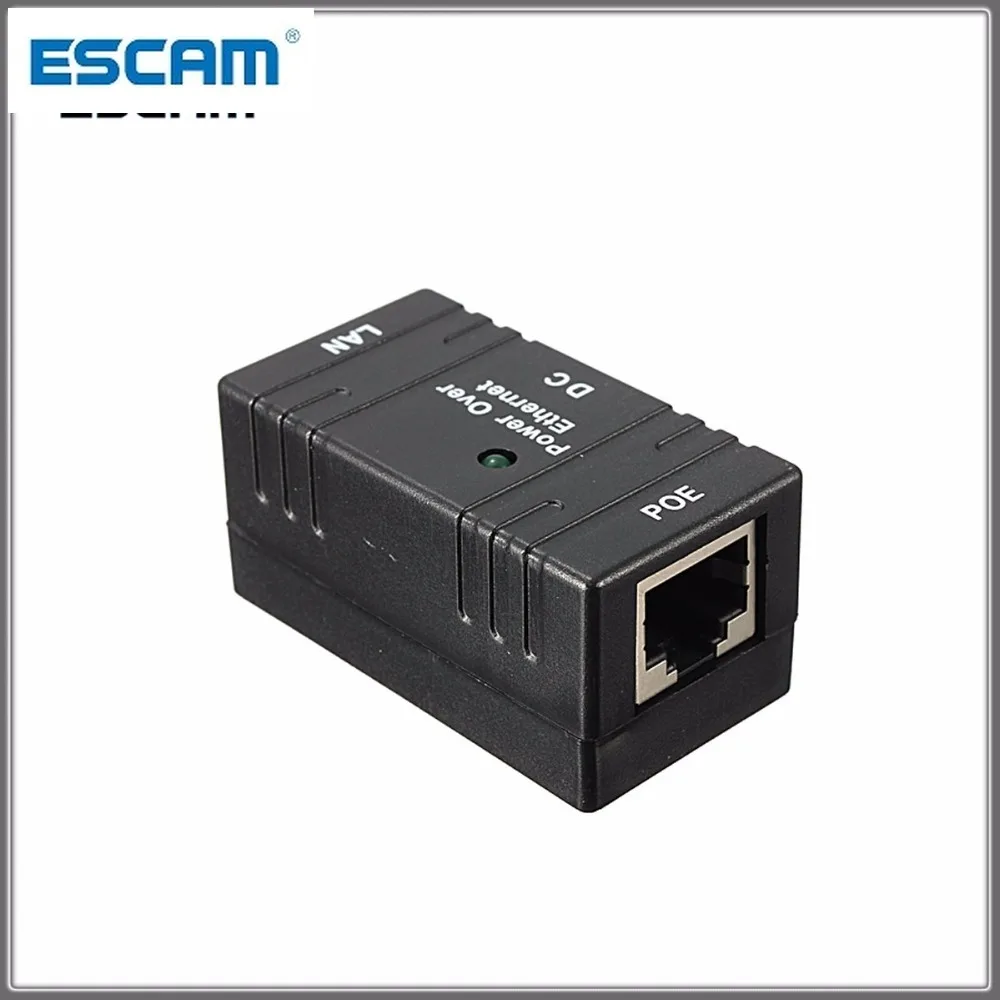 5 pçs/lote POE001 RJ45 Switch Power over Ethernet POE Injector Power Adapter Para A Câmera IP POE