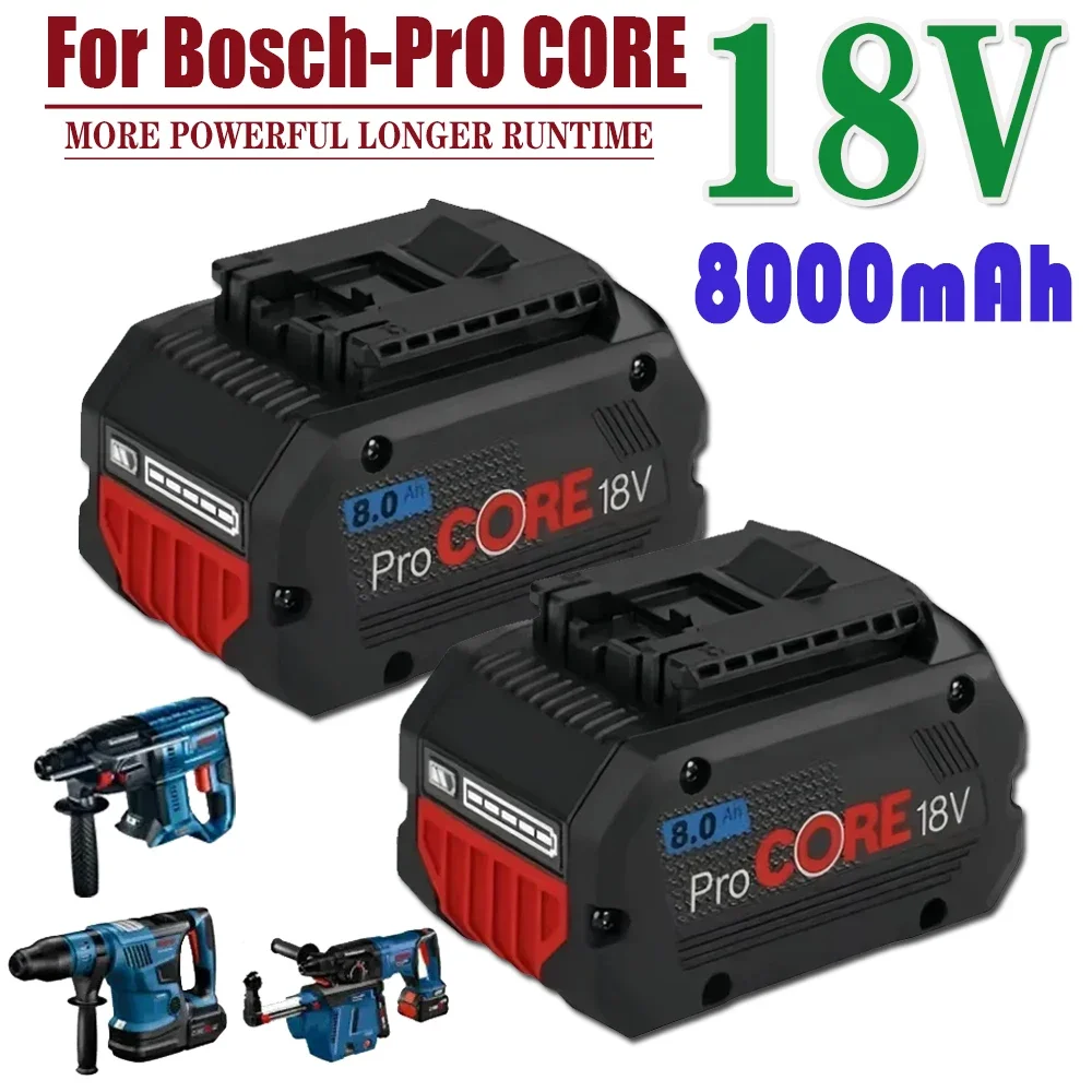 18V 8.0Ah 100% original Bosch rechargeable battery, suitable for tool BAT609 BAT618 GBA18V80 21700 high-power 5C power battery