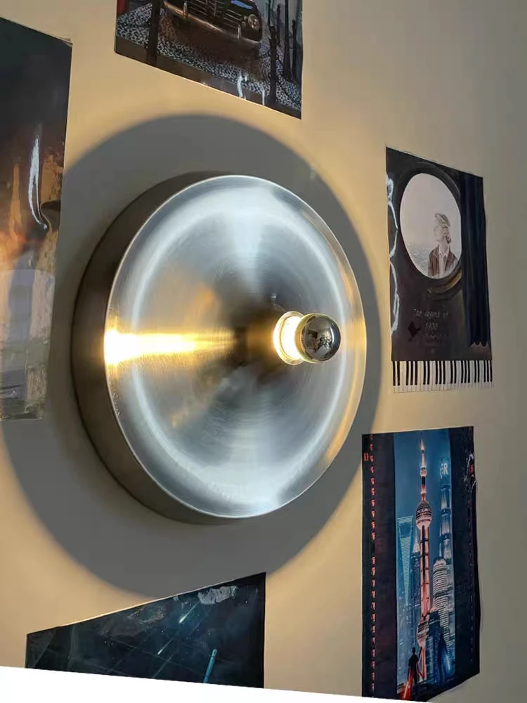 

Nordic Wall Sconce Background Decorations Living Room Bauhaus Spaceage UFO Chandelier Lights Aisle Corridor Bedroom Ceiling Lamp