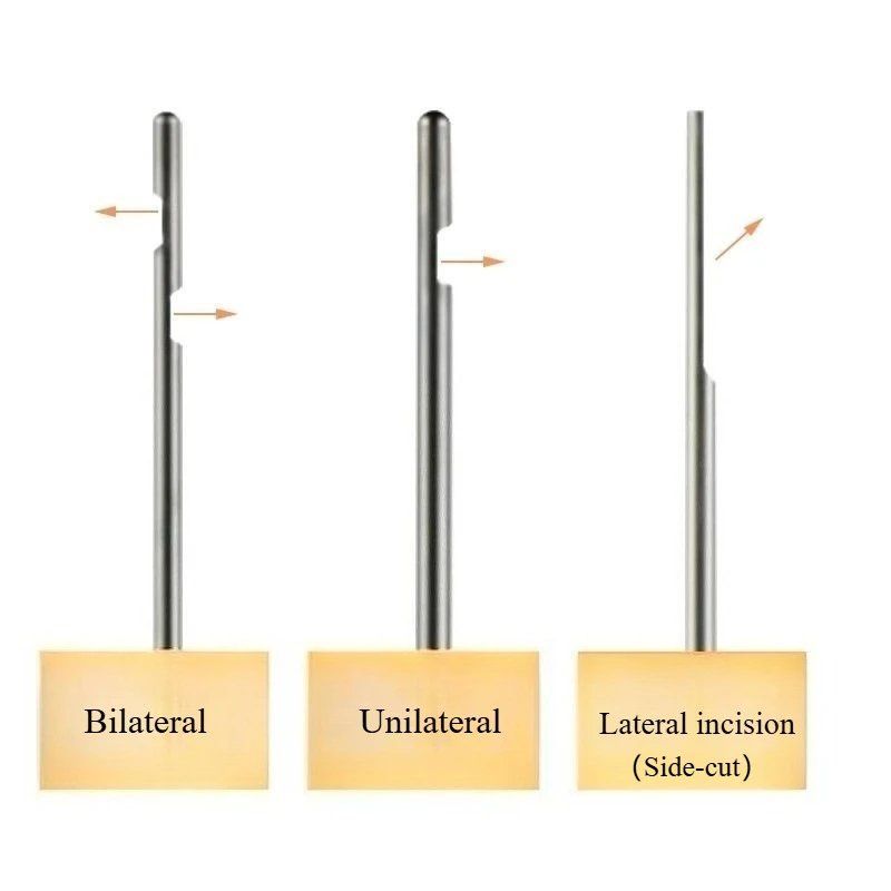 Dental Materials: Disposable Pre-bent Root Canal Irrigation Needles (Single/Double Side-Port or Side-Cut) – Pack of 100