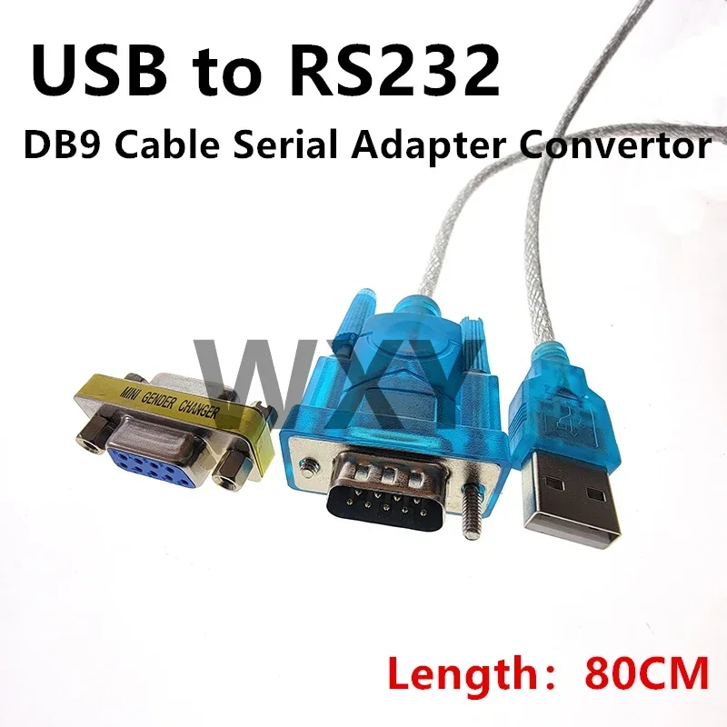 

USB to RS232 COM Port Serial Adapter 9 Pin DB9 Cable with Female Adapter for Windows 8 No CD Required New