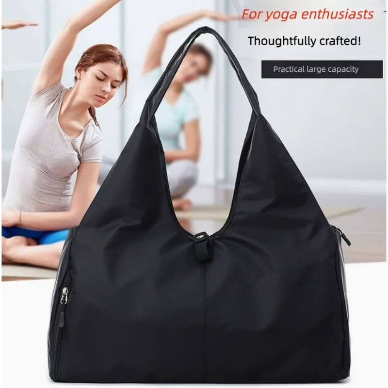 Bolsa de Ginástica Feminina Impermeável com Compartimento Separado para Calçados, Bolsa de Viagem para Natação e Lazer