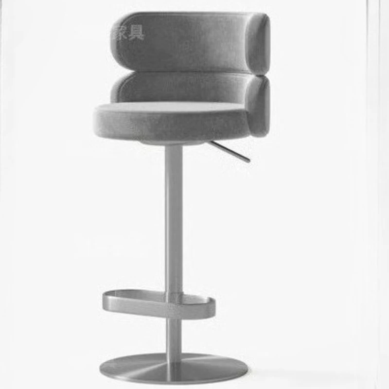 Revolving Home Lounge Bar Chairs Back Adjustable Designer Luxury Stool Modern High Taburete Alto Counter Stools For Kitchen