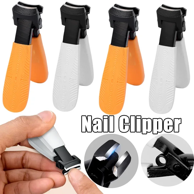 Roestvrijstalen Nagelknipper Professionele Anti-Splash Hoes Scherpe Grote Trimmer Vinger Teennagels Pedicure Manicure Verzorgingstools