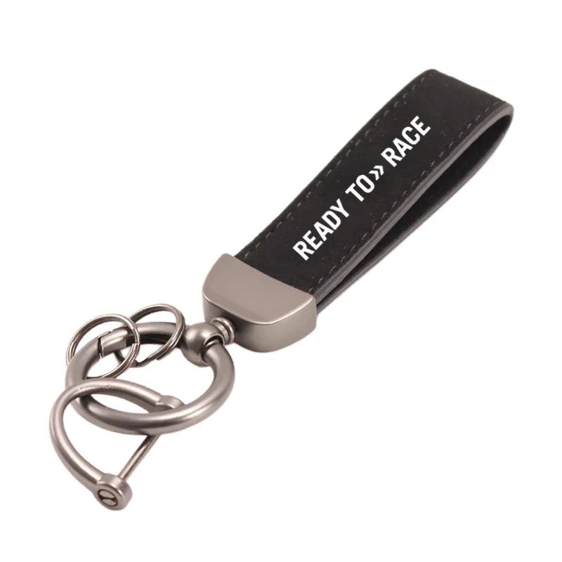 For KTM Ready To Race R2R Super Adventure Duke 690 790 890 Rc1290 390 1190 High-Grade Leather Suede Keychain Motorcycle Keyring