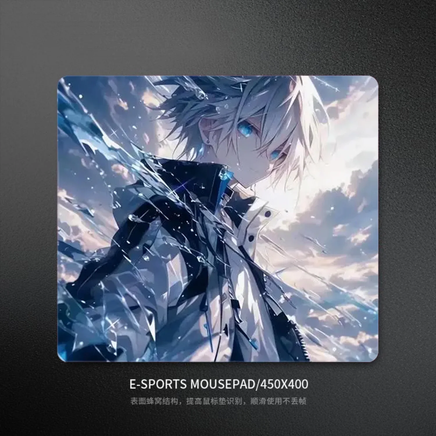 Handsome Guy Glass Mousepad Sora Game Mouse Pad Customized Pattern Tempered Smooth Gaming Desk Mat Fps Esports Office Gaming