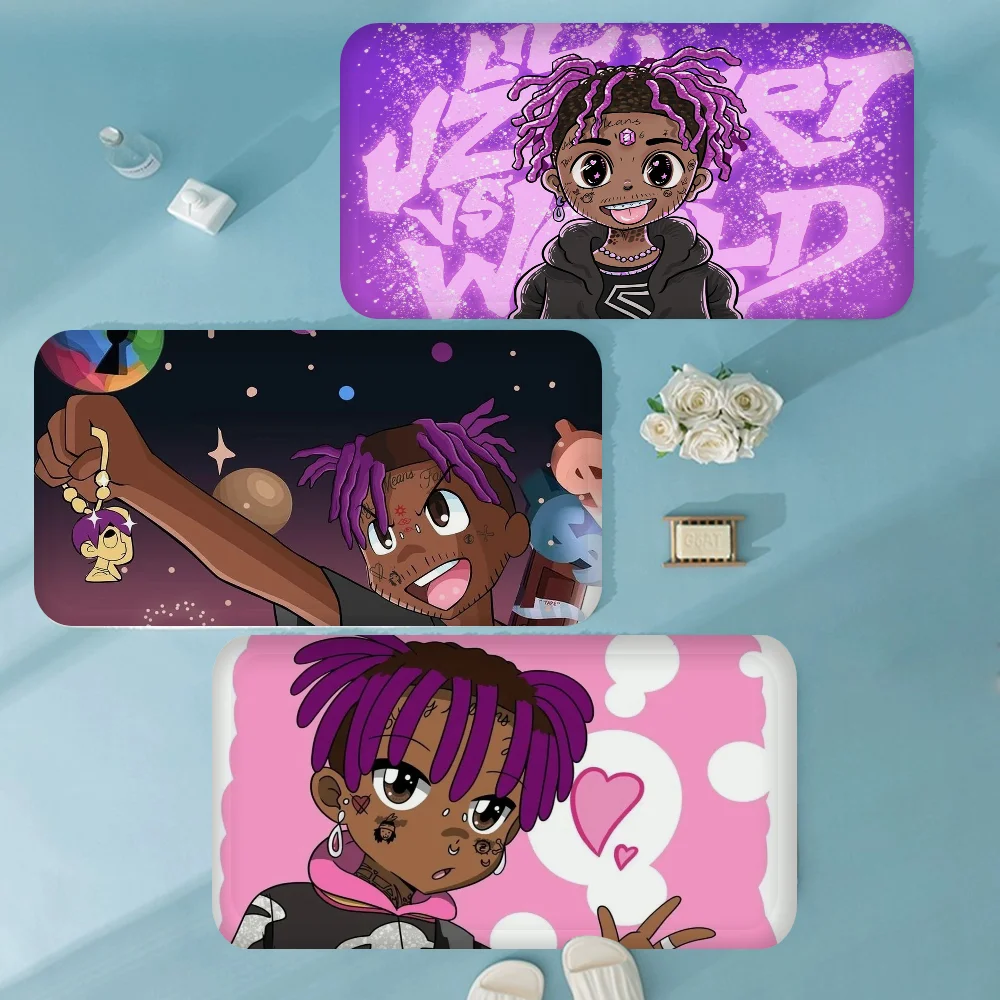 

L-Lil-Uzi-VertS Anime Bath Mat Nordic Style Home Doormat Bathroom-Toilet Mats Bedroom Welcome Doormat